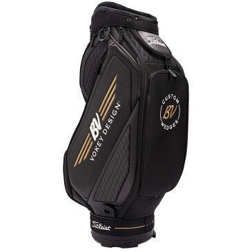 Titleist Vokey Midsize Staff Bag - Black/White/Gold タイトリスト ボーケイ ミッドサイズ スタッフバッグ