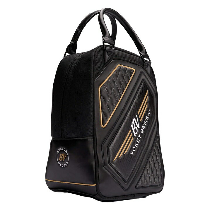 Titleist Vokey Pro Shag Bag-Black + White/Gold タイトリスト ボーケイ プロ シャグバッグ