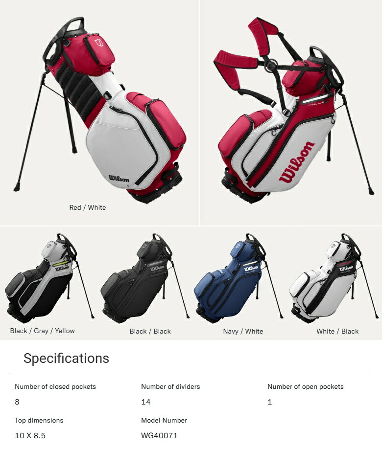 Wilson Staff Talus Stand Bag ウィルソン スタッフ テイラス スタンド バッグ