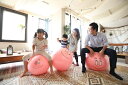 サクライ貿易 (SAKURAI) バーバパパ (barbapapa) バランスボール 55cm 体幹 筋トレ トレーニング 対応身長155cm～170cm BP-55(トレーニング 筋トレ 健康維持 ダイエット ストレッチ 美容 体力づくり ジム エクササイズ) 3