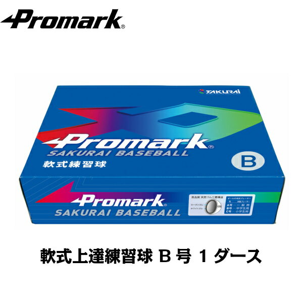 【限定品】 PROMARK・プロマーク LB-312B 軟式ボール B号ダース箱 (野球 ボール 軟式 練習用 練習球 B号 B球 中学生用 軟式球 軟式ボール 練習ボール あす楽) クーポン発行中