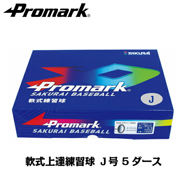 PROMARK プロマーク 軟式 ボール J号 練習球 LB-312Jx5ダース まとめ買いする方が増加中！ 軟式ボール J号ダース箱 (野球 ボール 軟式 練習用 J号 J球 ジュニア 小学生用 軟式球 練習ボール) クーポン発行中