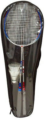 訳あり アウトレット ケース・シャトルなし CALFLEX・カルフレックス バドミントン ラケットセット2本組 SB-501W (バトミントン 一般向け アルミ...