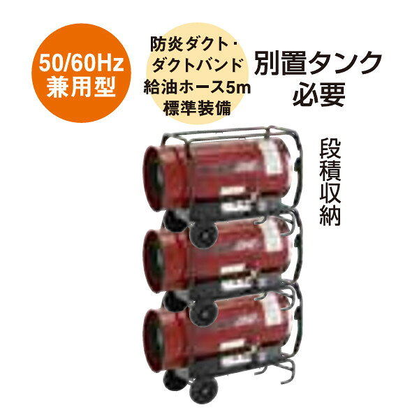 静岡製機 熱風式ヒーター HOTGUN HGDH II【別置きタンク必要】建築現場でのコンク...