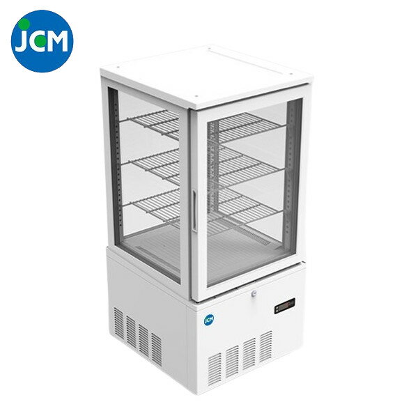 JCM 4面ガラス冷蔵ショーケース（片面扉） JCMS-130 92L 515×553×1100