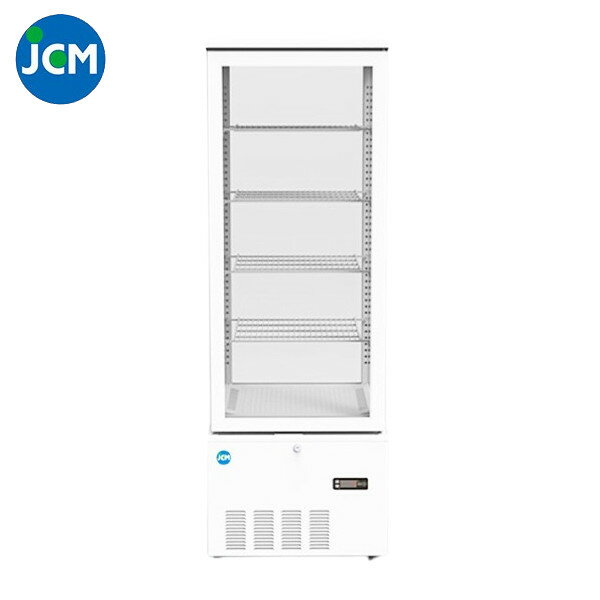 JCM 4面ガラス冷蔵ショーケース（片面扉） JCMS-228 215L 515×553×1500