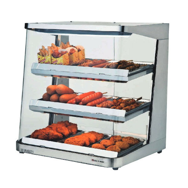 日本ヒーター ホットショーケース SC60L-3 庫内温度65℃ 液晶デジタル式