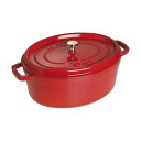 staub ストウブ ピコ ココット 楕円 33cm IH対応 チェリー
