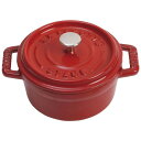staub ストウブ ピコ ココット 丸 10cm IH対応 チェリー