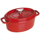 staub ストウブ ピコ ココット 楕円 23cm IH対応 チェリー