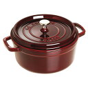staub ストウブ ピコ ココット 丸 26cm IH対応 グレナディンレッド
