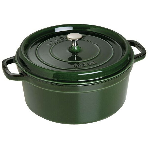 staub ストウブ ピコ ココット 丸 28cm IH対応 バジルグリーン