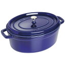 staub ストウブ ピコ ココット 楕円 33cm IH対応 グランブルー