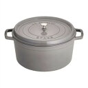 staub ストウブ ピコ ココット 丸 34cm IH対応 グレー