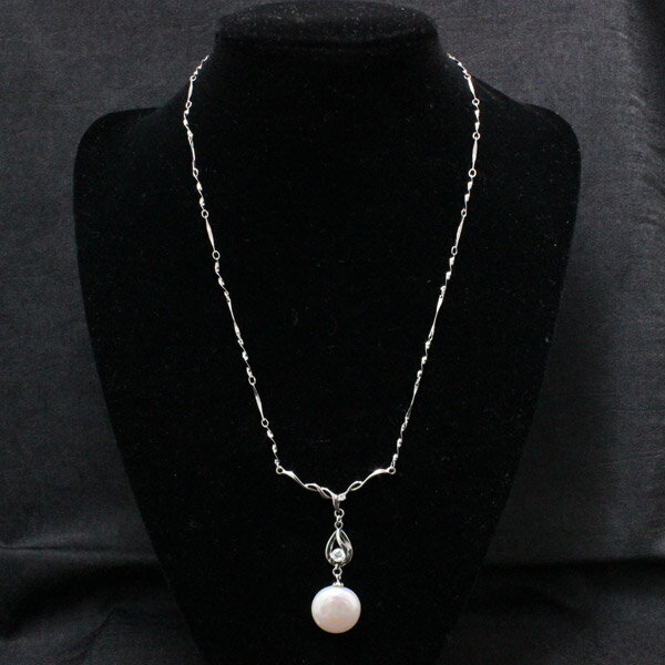 シルバー925淡水真珠デザインペン...