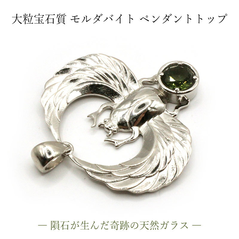 【大粒 宝石質】モルダバイト スカラベ ペンダントトップ Silver925 天然ガラス 隕石由来 創造 復活 不死 お守り スカラベモチーフ カルマ浄化 幸運 チェコ産