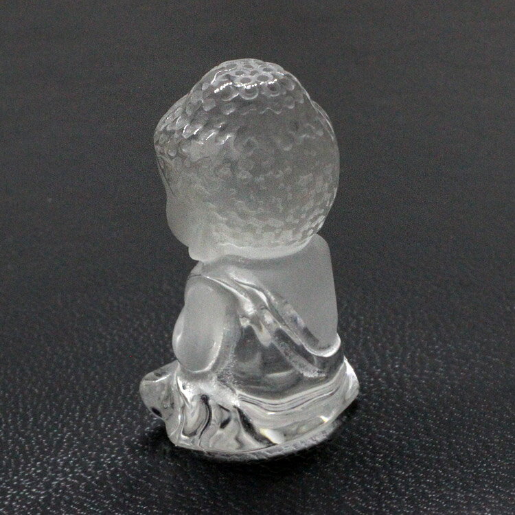天然水晶 合掌釈迦 彫刻置物 高さ約3.5cm...の紹介画像2