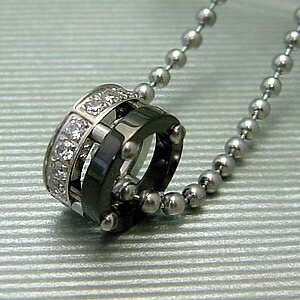 樂天商城 - ステンレス スチール ペンダント ”Ring” キュービックジルコニア CZ 楽ギフ_包装