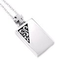 シルバー925 十字架と唐草模様のデザインペンダント40cmいぶし銀/楽ギフ_包装