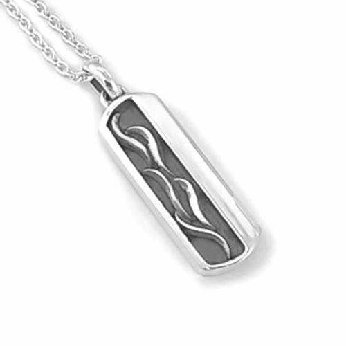 シルバー925 葉のデザインペンダント50cm/楽ギフ_包装