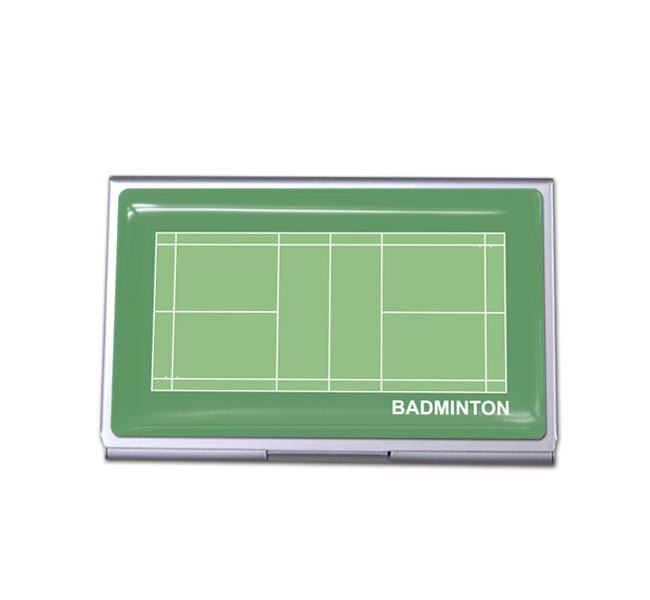 名刺入れ バドミントンコート柄 カードケース プレゼント ギフト プチギフト お礼 誕生日 引退 贈り物 入学祝い 入学 卒業 卒団 お祝い 卒業記念品 記念 ...