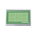 名刺入れ バドミントンコート柄 カードケース プレゼント ギフト プチギフト お礼 誕生日 引退 贈り物 入学祝い 入学 卒業 卒団 お祝い 卒業記念品 記念 ...