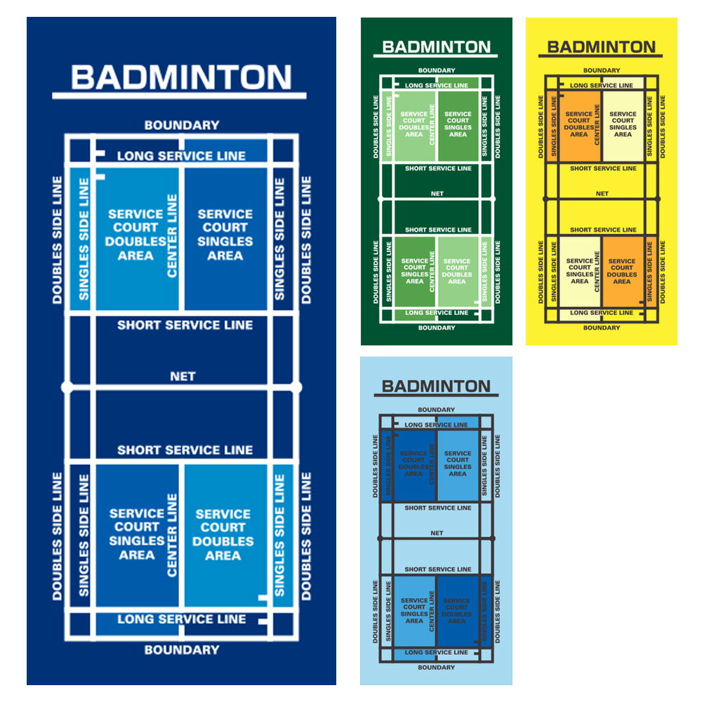 作戦ボードタオル バドミントン[送