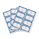 【最大100%Pバック 4/25限定】コート柄シール【アイスホッケー柄】(2×3.5cm 8面) 3枚入[シール ステッカー かわいい アイスホッケーグッズ 卒...