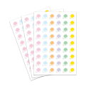 【最大100%Pバック 4/25限定】Φ10mm シール カラフルラケット柄 卓球 54個付×3枚[色紙 手帳 スケジュール 卓球シール ステッカー かわいい ...
