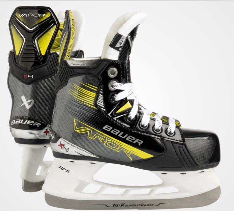 BAUER（バウアー)　S23 VAPOR X4 YTH 　 （S23 ベイパー　X4 ）　ユース　D　アイスホッケースケート靴 ☆研磨無料☆ r…