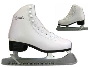 【初回研磨無料】ZAIRAS（ザイラス）　フィギュアスケート靴　クリスタル2　CRYSTAL2 FIGURE SKATES (F-130) 　ホワイト(白）(UP_SK)