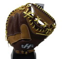 【限定商品】HATAKEYAMA(ハタケヤマ) 一般軟式キャッチャーミット 捕手用 右投げ用 M19型 シェラームーブ (E)エコロジーブラウン×ウッドブラウン PRO-M19