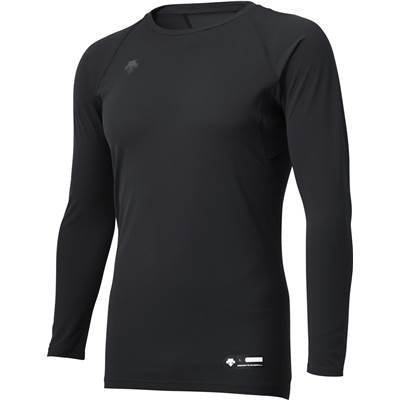 DESCENTE（デサント)　リラックスフィットシャツ （BLK）　STD-771B [野球/アンダーシャツ/丸首/長袖]