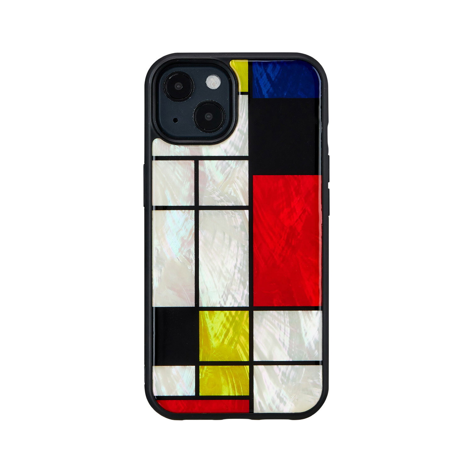 Rakuten - 【あす楽、土日、祝日発送】【送料無料】ikins 天然貝ケース for iPhone 13 Mondrian