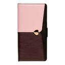 【24日20時からポイントUP!お買い物マラソン あす楽発送】NATURAL design iPhone14/iPhone13兼用手帳型ケース JUDY Pink×Brown 4573491416125