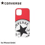 【9日20時からポイントUP!お買い物マラソン あす楽発送】CONVERSE Big Circle Logo PU Leather Back Case （カードポケット付き）RED【iPhone 12 mini対応】アイフォンケース iphoneケース 背面ケース オールスター CANVAS ALL STAR コンバース 4589676562303