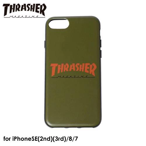 THRASHER HOME TOWN Logo Hybrid IML Back Case OLV/ORGスラッシャー アイフォンケース iphoneケース 背面ケース スマホケース ストリート ブランド MAG 4589676562501