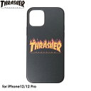 【あす楽 土日 祝日発送】THRASHER FLAME MAGZINE Logo Hybrid IML Back Case BLK/FLAME【iPhone 12/12 Pro 対応】スラッシャー アイフォンケース iphoneケース 背面ケース スマホケース ストリート ブランド MAG ロゴ 4589676562594