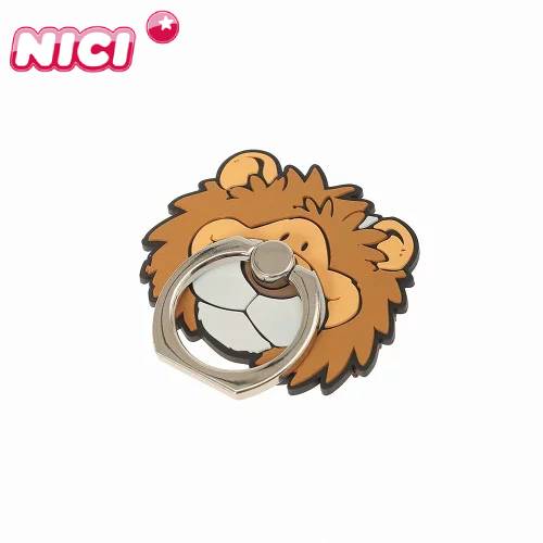 【あす楽、土日、祝日発送】【送料無料】NICI ニキ Smart Phone Ring Lion スマホリング バンカーリング かわいい ライオン 落下防止 可愛い かわいい 人気 マスコット アニマル 動物 正規取扱店