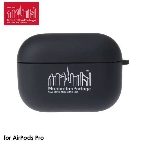 【あす楽、土日、祝日発送】Manhattan Portage AirPods Pro Case BLACK【AirPods Pro対応】マンハッタンポーテージ 定番 メンズ レディース エアポッズプロケース カバー 保護ケース ブラック airpods pro ブランド 4589676563256