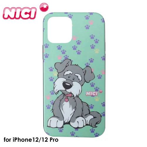 Rakuten - 【あす楽、土日、祝日発送】【送料無料】NICI Hybrid Back Case Schnauzer【iPhone 12/12 Pro 対応】ニキ シュナウザー iphoneケース スマホケース 背面型ケース アイフォンケース 犬 いぬ 可愛い かわいい 人気 アニマル 動物 ギフト