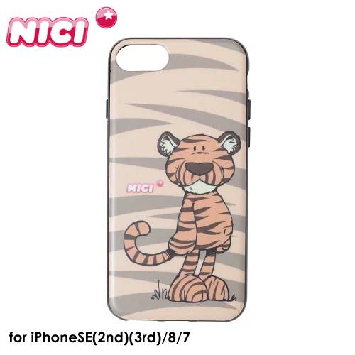 【あす楽 土日 祝日発送】NICI Hybrid Back Case Tiger【iPhone SE(第2世代)(第3世代)/8/7対応】ニキ タイガー iphoneケース スマホケース 背面型ケース アイフォンケース 虎 とら 可愛い かわいい 人気 マスコット アニマル 4589676563386