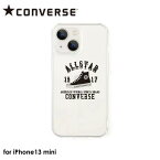 【9日20時からポイントUP!お買い物マラソン あす楽発送】CONVERSE College Logo Hybrid Clear Back Case BLACK【iPhone 13mini対応】アイフォンケース iphoneケース ブラック 背面型ケース スマホケース オールスター CANVAS ALL STAR ロゴ 4589676563805