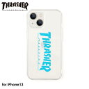 【あす楽 土日 祝日発送】THRASHER THRASHER Logo Hybrid Clear Case BLUE 【iPhone 13対応】アイフォンケース iphoneケース 背面ケース スマホケース ストリート ベーシック クリアケース MAG 4589676564062