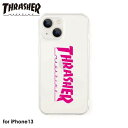 THRASHER THRASHER Logo Hybrid Clear Case PINK アイフォンケース iphoneケース 背面ケース スマホケース ストリート ブランド クリアケース MAG ロゴ ピンク 送料無料 4589676564079