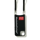 【あす楽、土日、祝日発送】Manhattan Portage PU LEATHER Sling Case LOGO 【iPhone 14/13兼用】マンハッタンポーテージ アイフォンケース スマホケース ストリート ブランド ストラップ 4589676566288 【正規販売店】