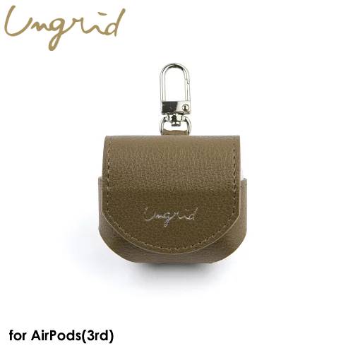 楽天THE PROOF FACTORY【9日20時からポイントUP!お買い物マラソン あす楽発送】Ungrid AirPods（第3世代）Case BROWN【 AirPods（第3世代）対応】アングリッド ブラウン おしゃれ レディース 大人 可愛い カバー 保護ケース レザー イヤホン airpods proケース 4589676565359