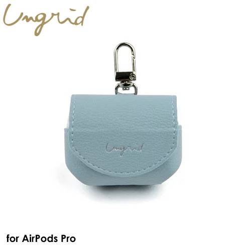 Ungrid AirPods Pro Case BLUE GRAYおしゃれ レディース エアポッズプロケース カバー レザー 保護ケース ブルー グレー イヤホン ブランド 4589676565342