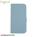 Ungrid Book Type Case BLUE GRAYアイフォンケース おしゃれ 女子 レディース 可愛い ブルーグレー 手帳型ケース スマホケース カードケース レザー スタンド 4589676565168