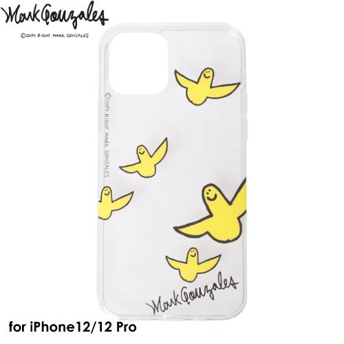 【あす楽、土日、祝日発送】【送料無料】Mark Gonzales Hybrid Back Case CLEAR【iPhone 12/iPhone12 Pro 対応】マークゴンザレス クリアケース アイフォンケース 背面ケース メンズ レディース スマホケース ストリート ブランド